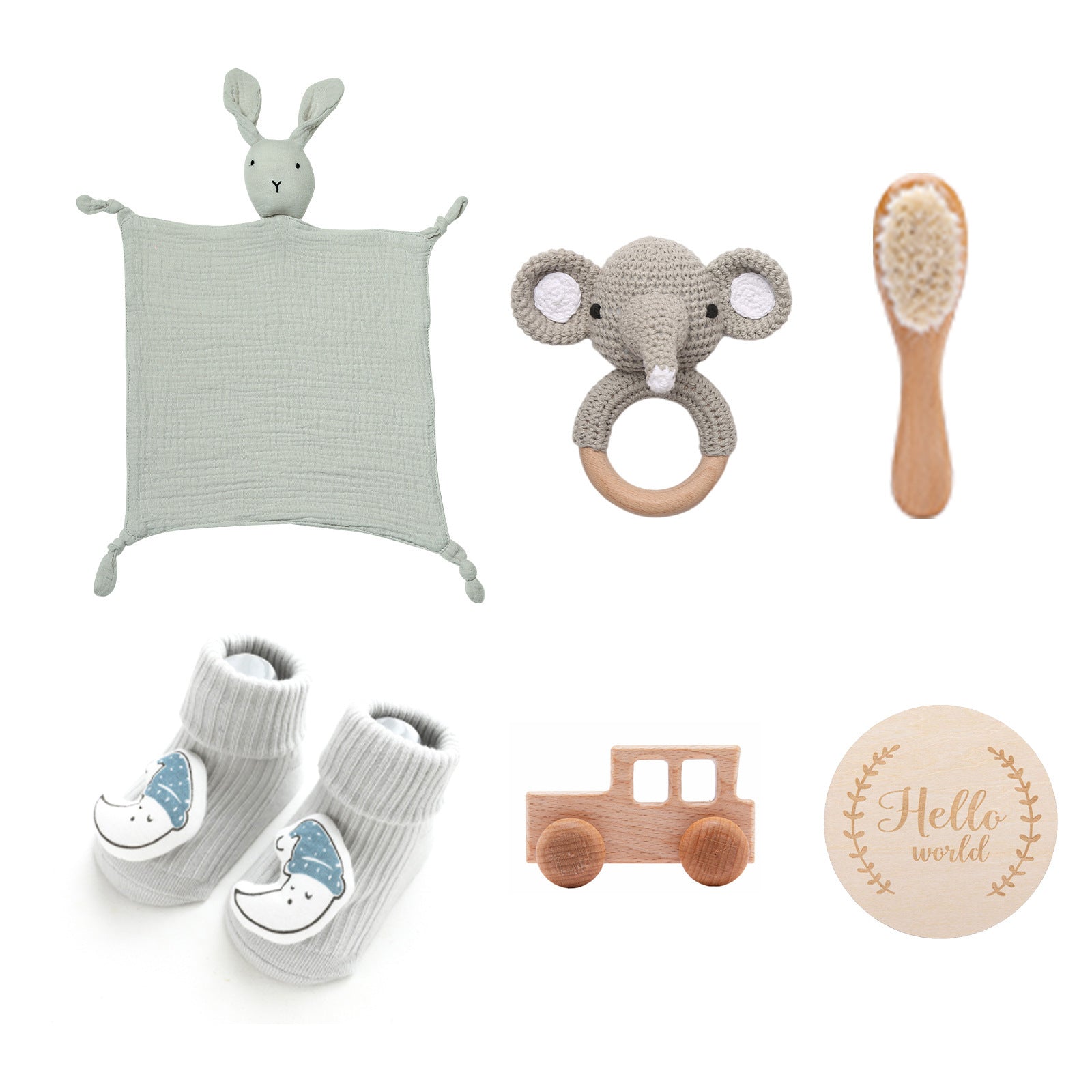 Baby Comfort Rammelaar Konijn Badhanddoek Cadeauset