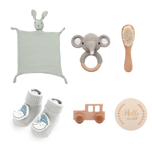 Baby Comfort Rammelaar Konijn Badhanddoek Cadeauset