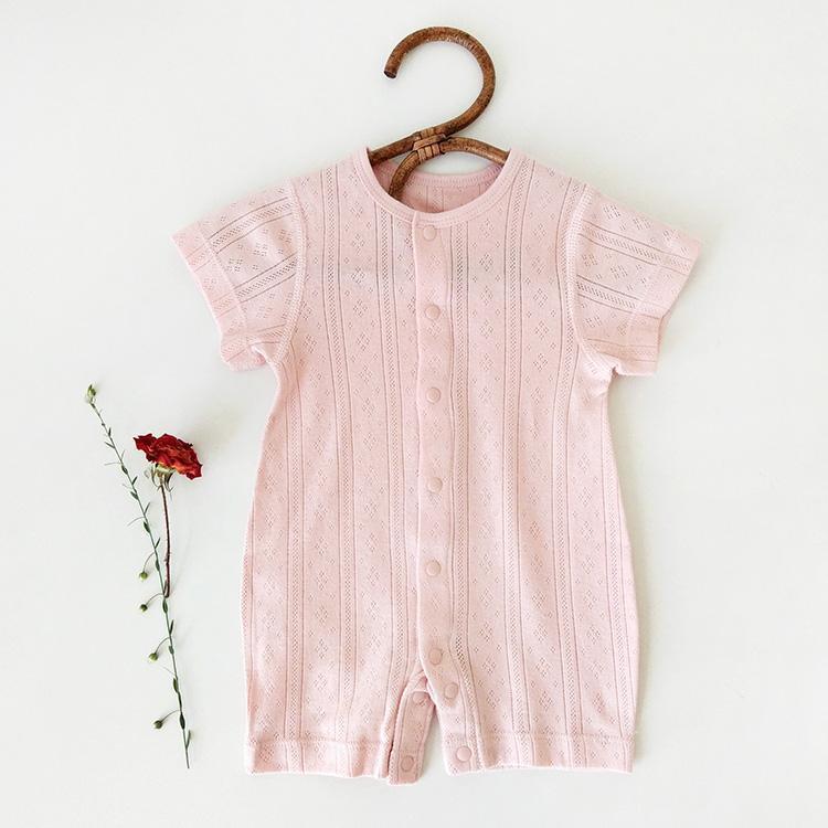 Baby Jumpsuit van Bamboevezel – Korte Mouw – Unisex 1-3 Jaar – Warm & Zacht