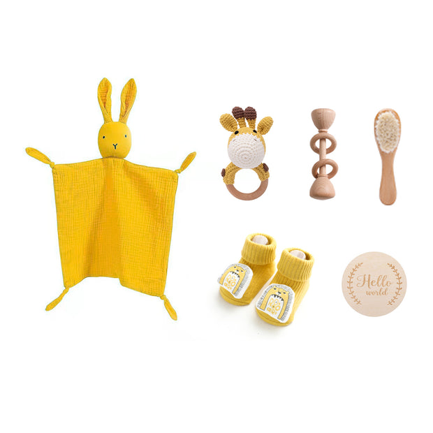 Baby Comfort Rammelaar Konijn Badhanddoek Cadeauset