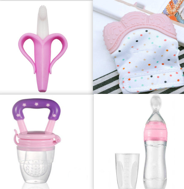 Baby Lepelfles Voedingsfles – Zachte Silicone Lepel voor Babyvoeding