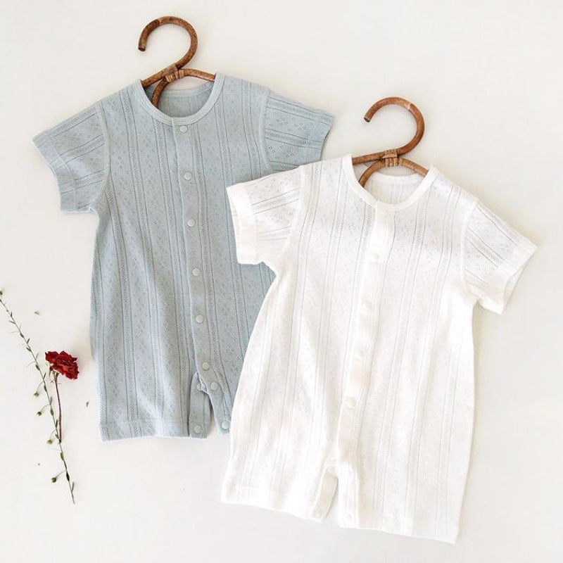 Baby Jumpsuit van Bamboevezel – Korte Mouw – Unisex 1-3 Jaar – Warm & Zacht
