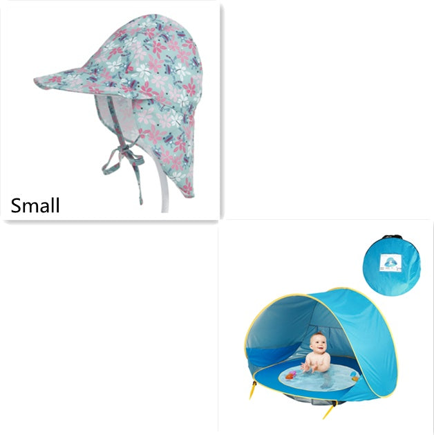 Opvouwbare Baby Strandtent met Mini Zwembad – UV50+ Bescherming – Voor 1-2 Kinderen – Inclusief Draagtas & Haringen