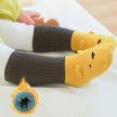 Dikke Badstof Baby Sokken met Middenstuk en 3D Anti-Slip Zool