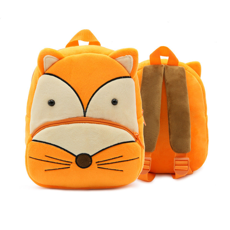 Schattige knuffelrugzak voor peuters – Cartoon dieren schoolrugzak | Licht & ademend, 26×24×10 cm