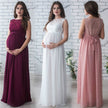 Kanten Mouwloze Zwangerschapsjurk – Elegante Positiejurk voor Elke Gelegenheid