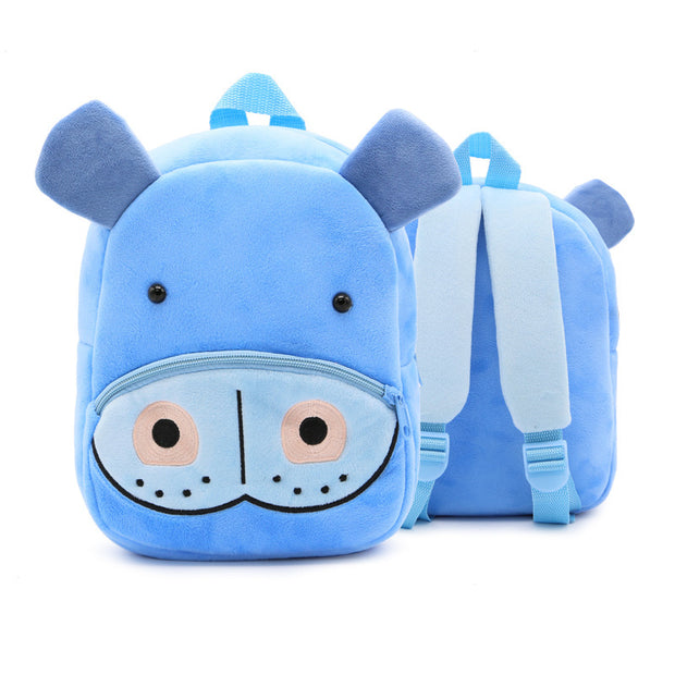 Schattige knuffelrugzak voor peuters – Cartoon dieren schoolrugzak | Licht & ademend, 26×24×10 cm