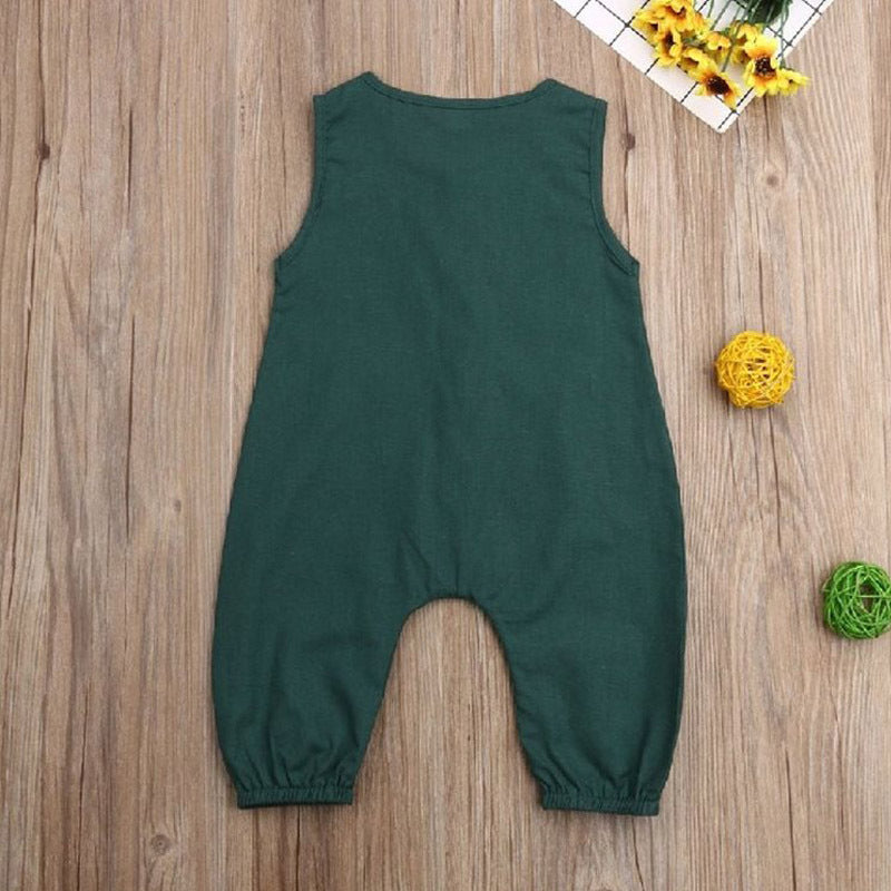 Baby Romper Zomer – Korte Mouw – Unisex 0-24 Maanden – Sportief Design