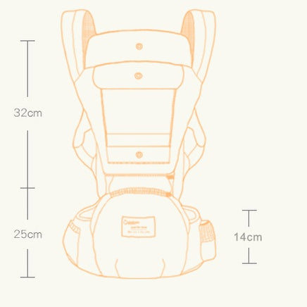 Multifunctionele Baby Heupdrager – Ergonomisch Heupzitje met Opbergvak en Verstelbare Tailleband