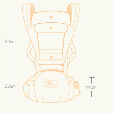 Multifunctionele Baby Heupdrager – Ergonomisch Heupzitje met Opbergvak en Verstelbare Tailleband