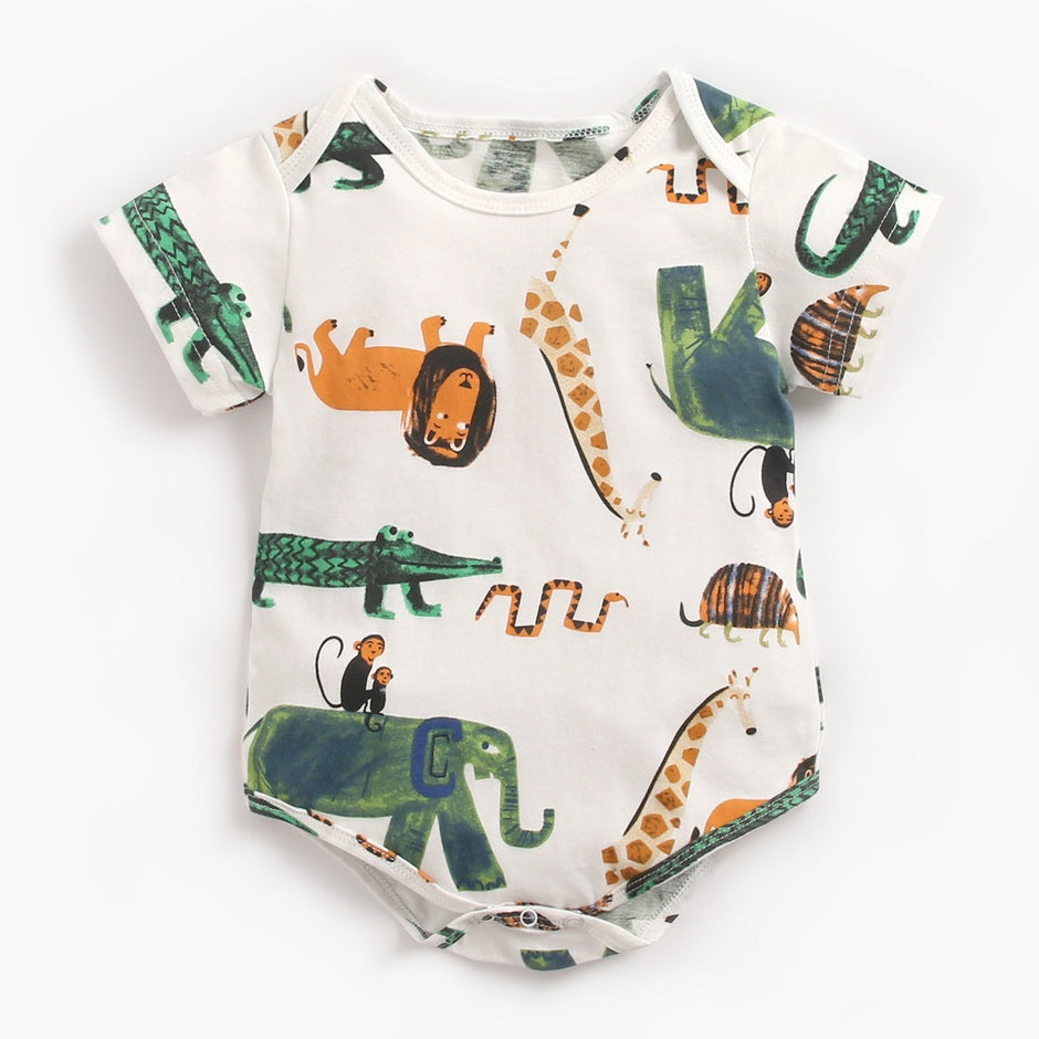 Newborn Baby Bodysuit – Comfortabele Katoenen Jumpsuit voor 0-36 Maanden