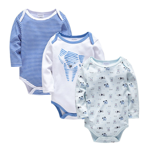 Baby Romper Lange Mouw – Cartoon Design – Katoen – Pasgeboren tot 24 Maanden