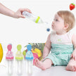 Veilige Baby Voedingsfles met Siliconen Knijplepel – 2-in-1 Squeeze Lepel & Fles – Voor Babytraining en Bijvoeding