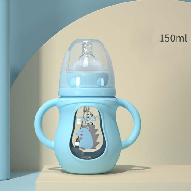 Isolerende Babyfles met Siliconen Anti-Verbrandingshoes – Veilig & Warmtebestendig