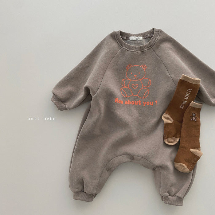 Baby Jumpsuit Lange Mouw – Katoen – Unisex voor Lente & Herfst