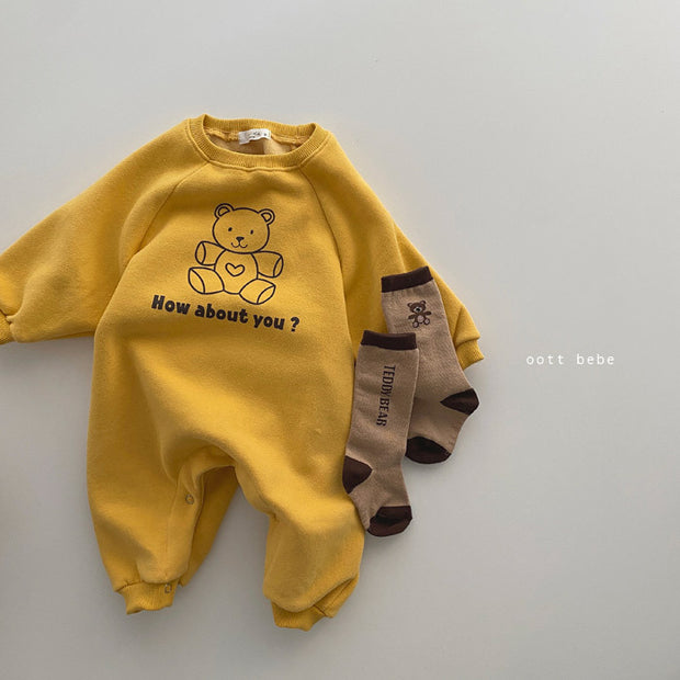 Baby Jumpsuit Lange Mouw – Katoen – Unisex voor Lente & Herfst