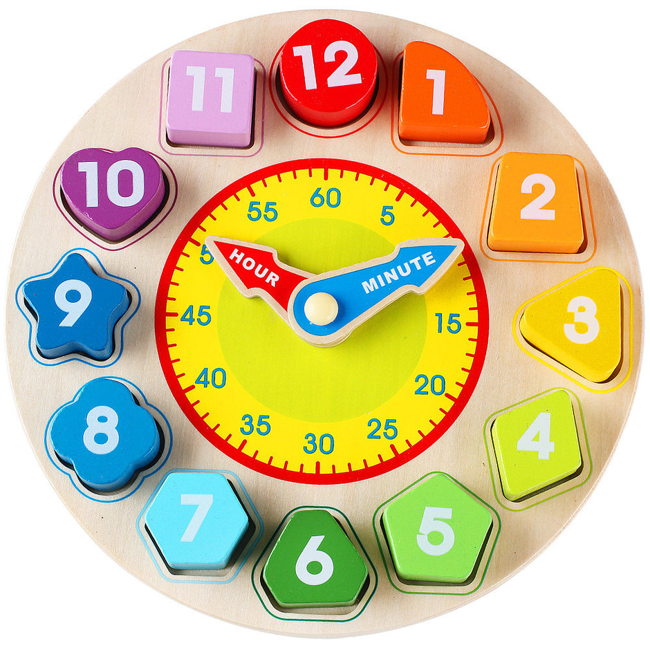 Digitale Houten Leerwekker – Educatief Speelgoed voor Kinderlijke Cognitie en Vroegschoolse Educatie