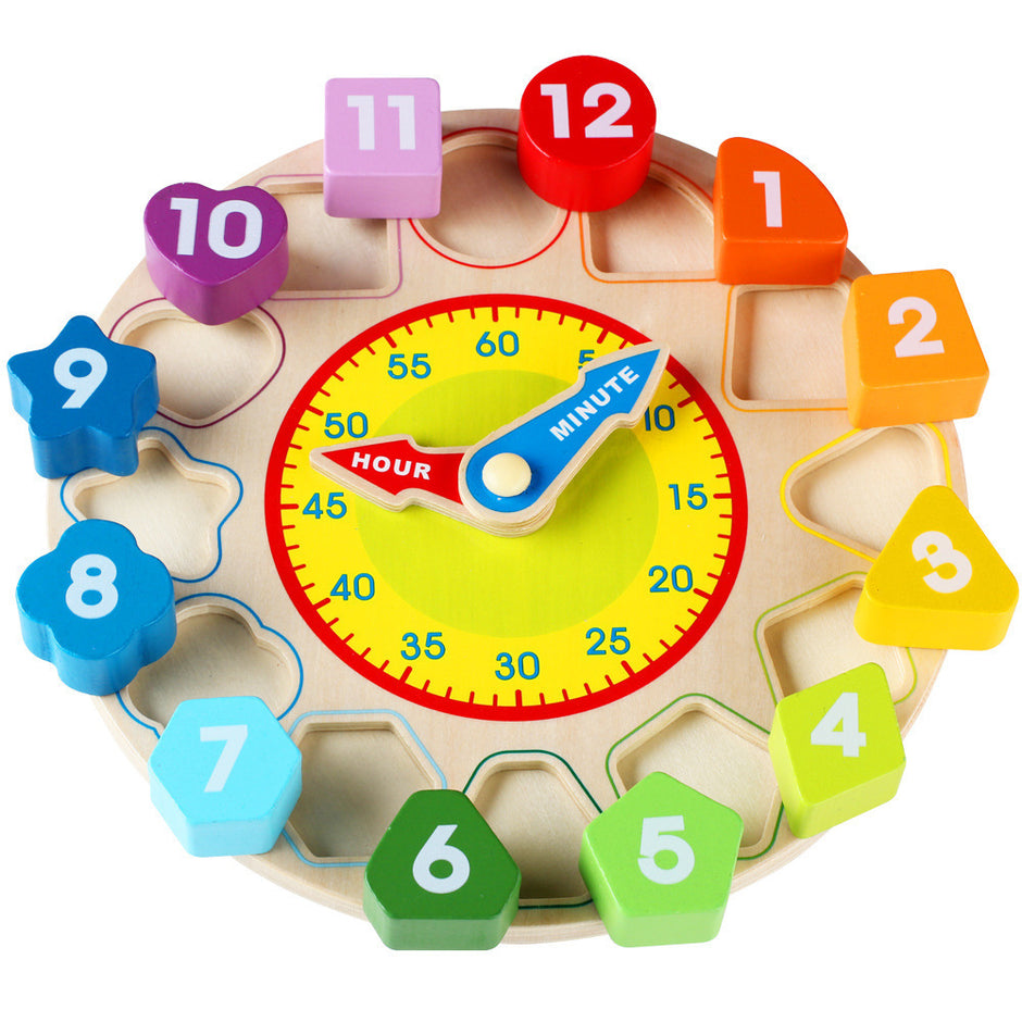 Digitale Houten Leerwekker – Educatief Speelgoed voor Kinderlijke Cognitie en Vroegschoolse Educatie