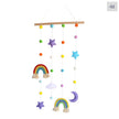 Nordic Style Geweven Regenboog Kinder Haarclip Organizer – Wandhanger & Fotohouder