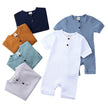 Baby Romper Katoen – Gestreept – Unisex Kruippakje – 0-12 Maanden