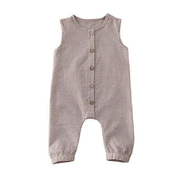 Baby Romper – Zomerse Mouwloze Jumpsuit voor Meisjes en Jongens
