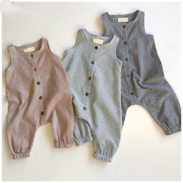 Baby Romper – Zomerse Mouwloze Jumpsuit voor Meisjes en Jongens