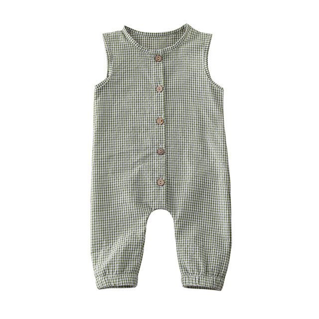 Baby Romper – Zomerse Mouwloze Jumpsuit voor Meisjes en Jongens