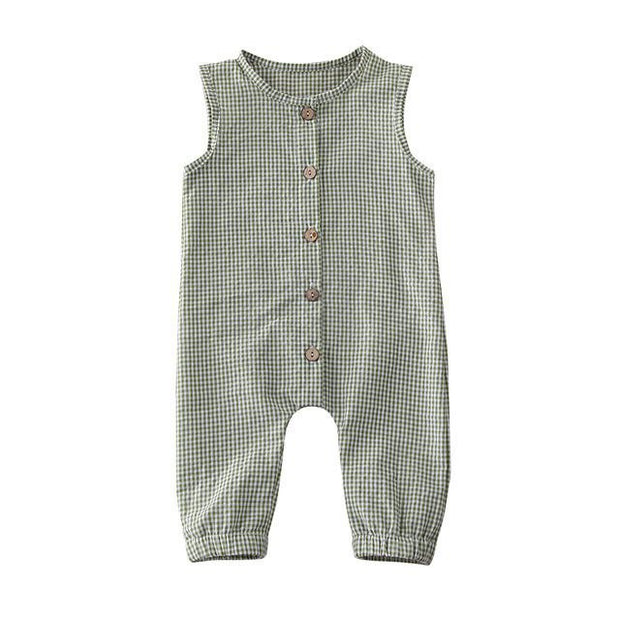 Baby Romper – Zomerse Mouwloze Jumpsuit voor Meisjes en Jongens