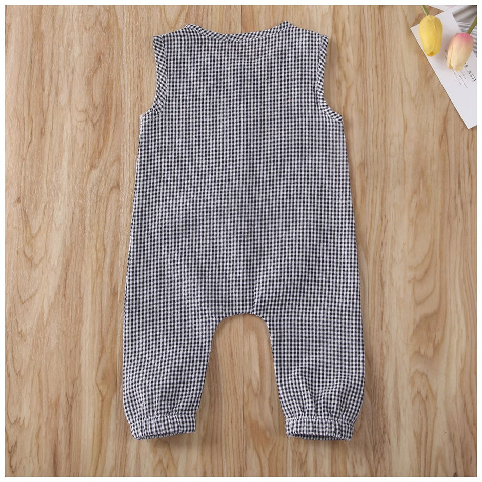 Baby Romper – Zomerse Mouwloze Jumpsuit voor Meisjes en Jongens