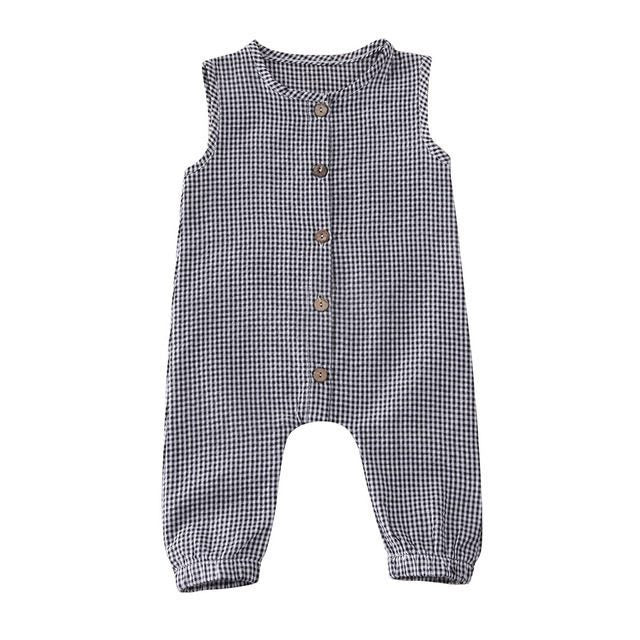 Baby Romper – Zomerse Mouwloze Jumpsuit voor Meisjes en Jongens