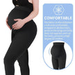 Zwangerschapslegging met Hoge Taille – Comfortabele Katoenen Positiebroek in Zwart