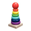 Montessori Houten Rammelaar en Regenboog Blokken – Educatief Muzikaal Speelgoed voor Baby’s