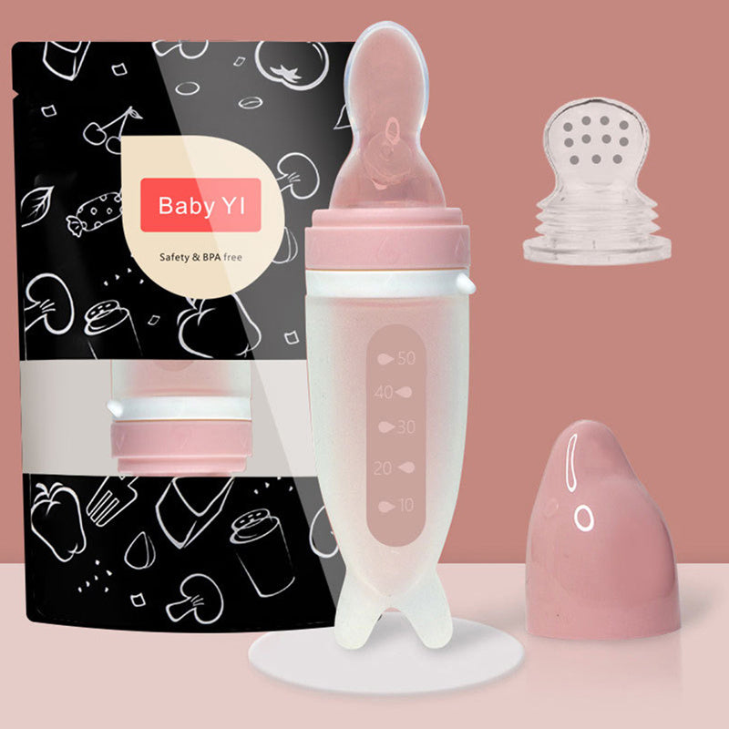 Pasgeboren Dolphin Siliconen Multifunctionele Fles – Baby Voedingsfles