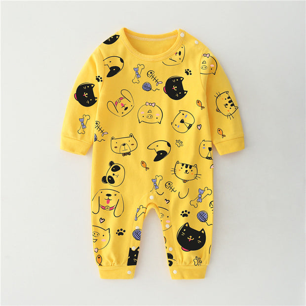 Baby Jumpsuit – Lente & Herfst Katoenen Romper met Lange Mouwen