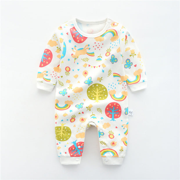 Baby Jumpsuit – Lente & Herfst Katoenen Romper met Lange Mouwen