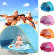 Opvouwbare Baby Strandtent met Mini Zwembad – UV50+ Bescherming – Voor 1-2 Kinderen – Inclusief Draagtas & Haringen