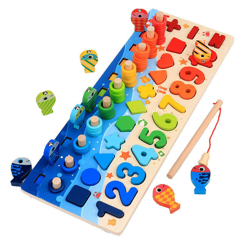 Houten Educatief Puzzel Speelgoed – Vroege Ontwikkeling en Cijferherkenning voor Peuters