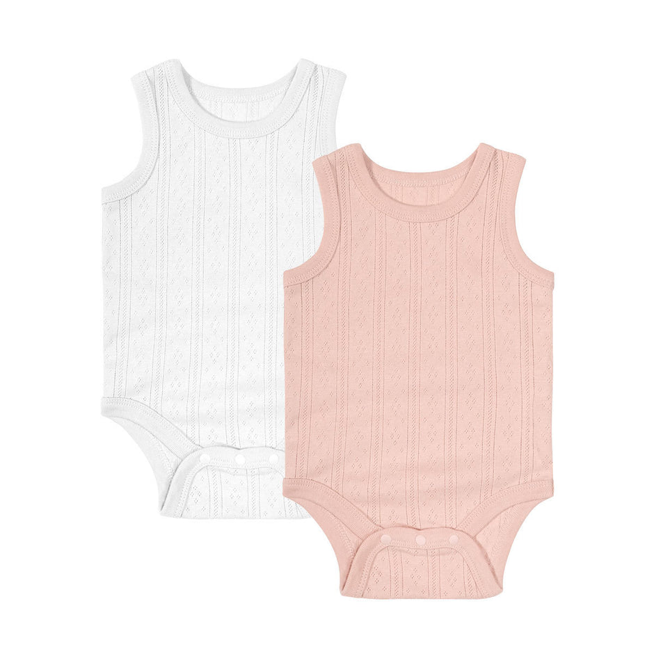 Baby Romper Mouwloos – Katoen – Unisex Zomer Vest voor Pasgeborenen