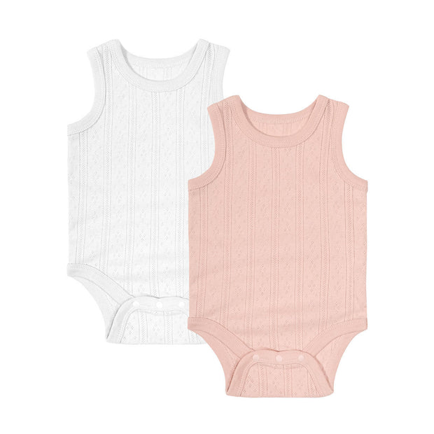 Baby Romper Mouwloos – Katoen – Unisex Zomer Vest voor Pasgeborenen
