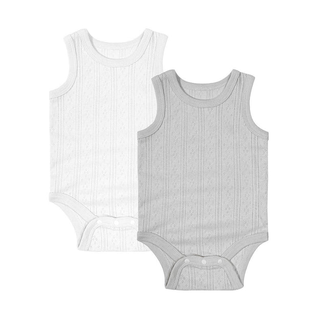Baby Romper Mouwloos – Katoen – Unisex Zomer Vest voor Pasgeborenen
