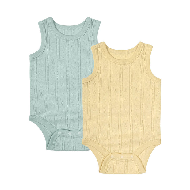 Baby Romper Mouwloos – Katoen – Unisex Zomer Vest voor Pasgeborenen