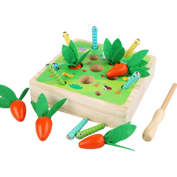 Populair Educatief Speelgoed – Houten Wortelpuzzel Trekspel voor Kinderen