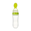 Veilige Baby Voedingsfles met Siliconen Knijplepel – 2-in-1 Squeeze Lepel & Fles – Voor Babytraining en Bijvoeding