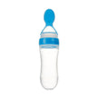 Veilige Baby Voedingsfles met Siliconen Knijplepel – 2-in-1 Squeeze Lepel & Fles – Voor Babytraining en Bijvoeding