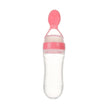 Veilige Baby Voedingsfles met Siliconen Knijplepel – 2-in-1 Squeeze Lepel & Fles – Voor Babytraining en Bijvoeding