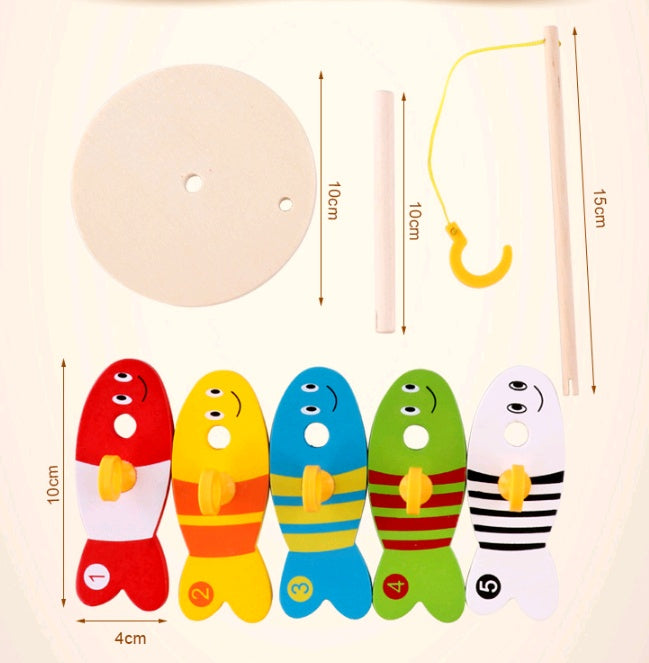 Creatief Educatief Houten Vis Speelgoed voor Kinderen – Vroege Ontwikkeling & Leren