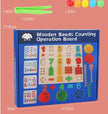 Montessori Houten Kralenbord – Cijferherkenning & Fijne Motoriek (Peuters & Kleuters)