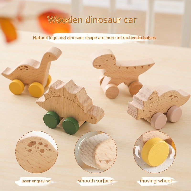 Houten Speelgoed Trolley – Educatief Loopwagentje voor Baby’s en Peuters