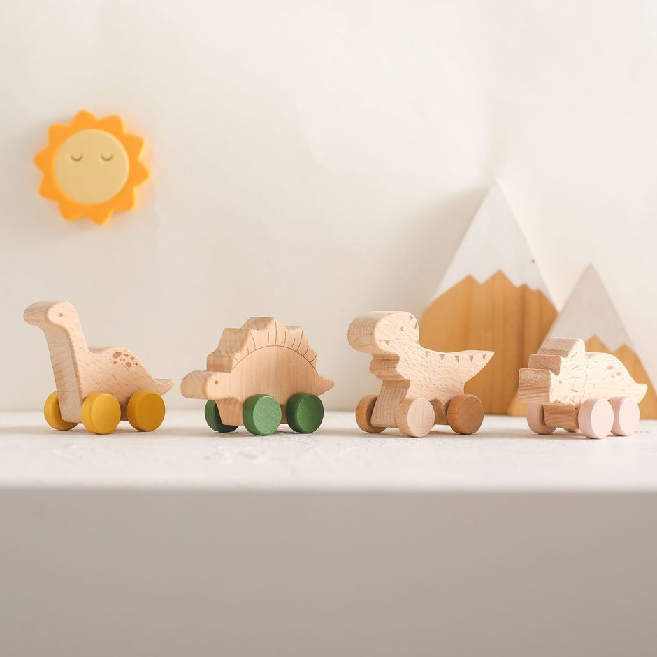 Houten Speelgoed Trolley – Educatief Loopwagentje voor Baby’s en Peuters