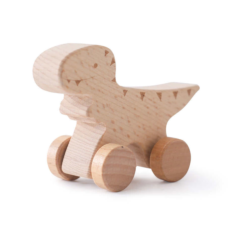 Houten Speelgoed Trolley – Educatief Loopwagentje voor Baby’s en Peuters